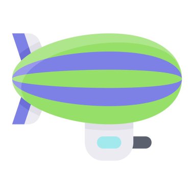 Hava gemisi simgesi, ulaşım bağlantılı vektör illüstrasyonu