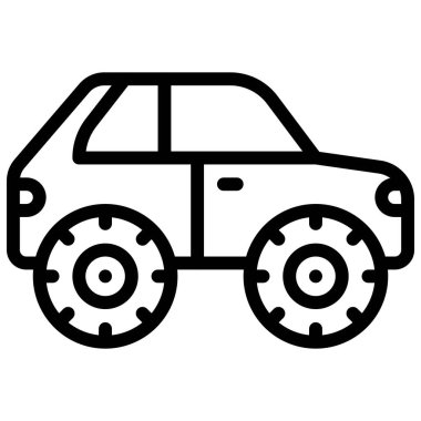 Kocaayak simgesi, ulaşımla ilgili vektör illüstrasyonu