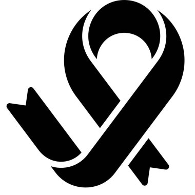 Kurdele ikonu, Uluslararası Kadınlar Günü İlgili vektör illüstrasyonu