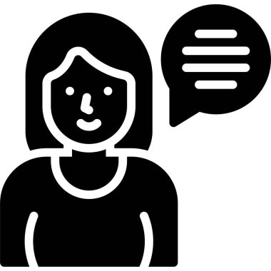 Kadınların konuşma özgürlüğü ikonu, Uluslararası Kadınlar Günü bağlantılı vektör illüstrasyonu