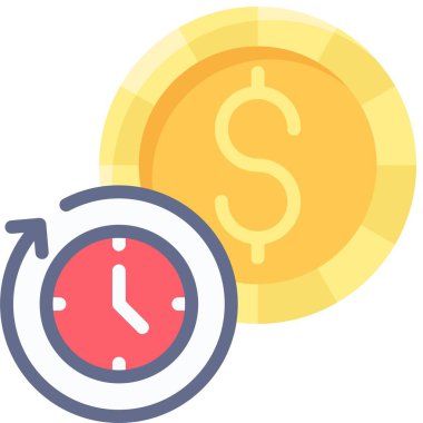 Hizmet Oranı simgesi, otopark ile ilgili vektör illüstrasyonu