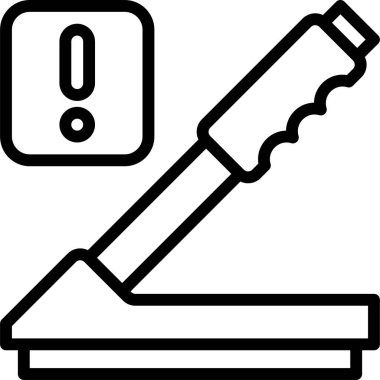 Park yeri fren simgesi, park alanı ile ilgili vektör illüstrasyonu