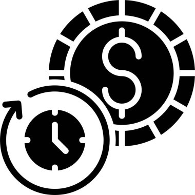 Hizmet Oranı simgesi, otopark ile ilgili vektör illüstrasyonu