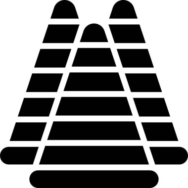 Park Konisi simgesi, park alanı ile ilgili vektör illüstrasyonu