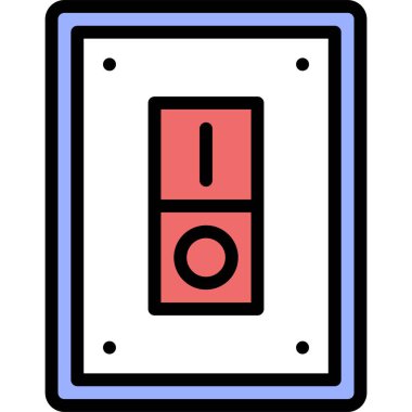 Kapatma Düğmesi simgesi, Dünya Günü ile ilgili vektör illüstrasyonu