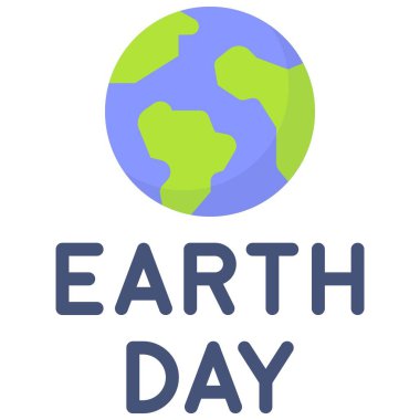 Dünya ikonu, Dünya Günü ile ilgili vektör çizimi