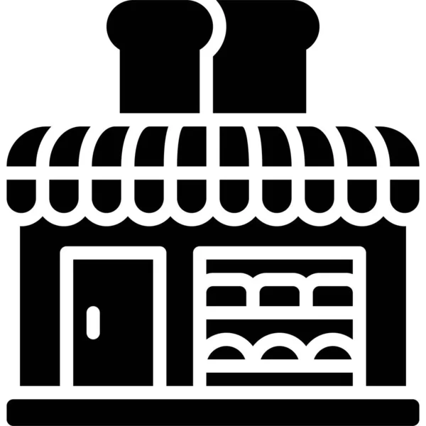 Icône Boulangerie Illustration Vectorielle Boulangerie Boulangerie — Image vectorielle