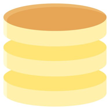 Katman kek simgesi, fırın ve fırınla ilgili vektör illüstrasyonu