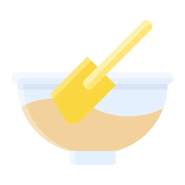 Cup Spatula Icon Bakery Baking Related Vector Illustration — Stock Vector