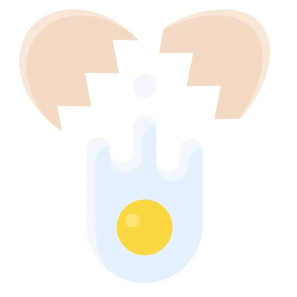 卵のアイコン ベーカリー ベーキング関連のベクトルイラストを破る — ストックベクタ