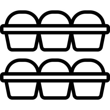 Pişirme simgesi, fırın ve pişirme ile ilgili vektör illüstrasyonu