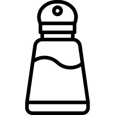 Tuz ve biber karıştırıcı simgesi, fırın ve fırınla ilgili vektör illüstrasyonu