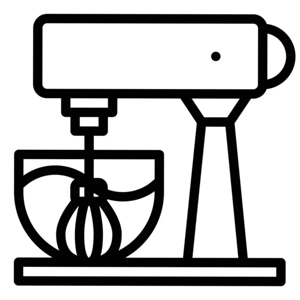 Standmixer Symbol Back Und Backvektorillustration — Stockvektor