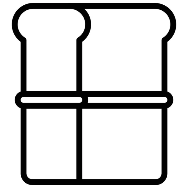 Піктограма Хлібної Панелі Хлібобулочні Вироби Хлібобулочні Вироби Векторні Ілюстрації — стоковий вектор