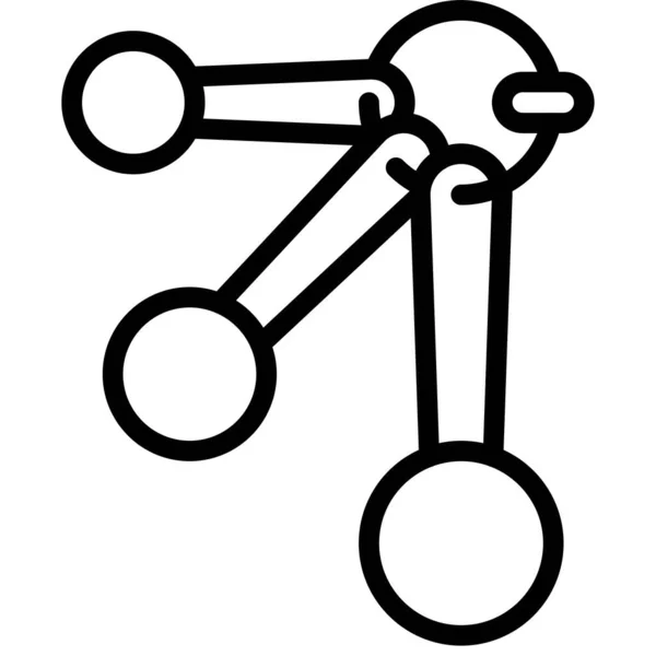Messlöffel Symbol Back Und Backvektorillustration — Stockvektor