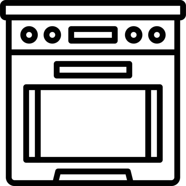 Oven Icon Bakery Baking Related Vector Illustration — Stock Vector