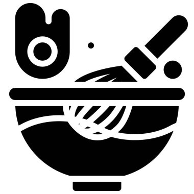 Yumurta simgesi çırpma, fırın ve pişirme ile ilgili vektör illüstrasyonu