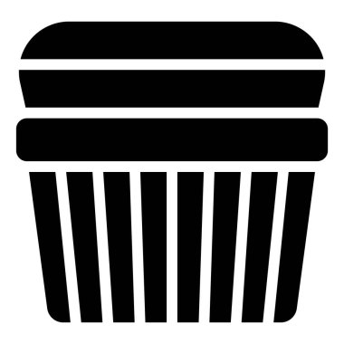 Krema simgesi, fırın ve fırınla ilgili vektör illüstrasyonu