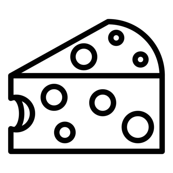 Ikona Sýra Pekařství Vektorová Ilustrace Související Pečením — Stockový vektor