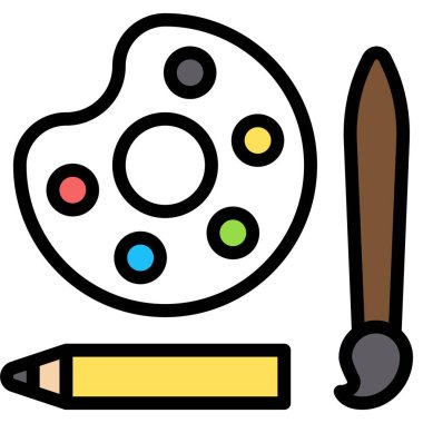 Malzeme simgesi, süpermarket ve alışveriş merkezi bağlantılı vektör çizimi