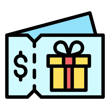 Kupon simgesi, süpermarket ve alışveriş merkezi bağlantılı vektör illüstrasyonu