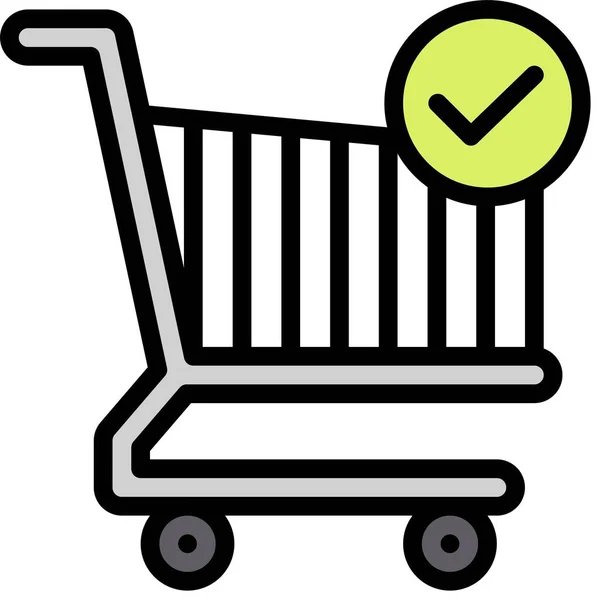 Kassensymbol Supermarkt Und Einkaufszentrum Verwandte Vektorillustration — Stockvektor