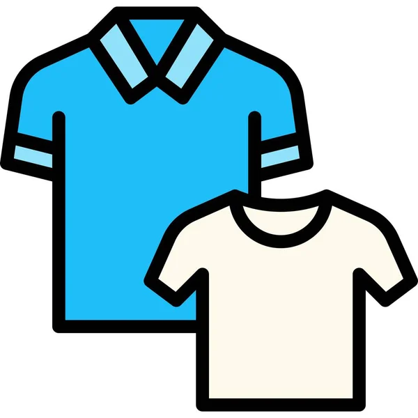 Icono Camisa Supermercado Centro Comercial Relacionados Con Ilustración Vectorial — Vector de stock