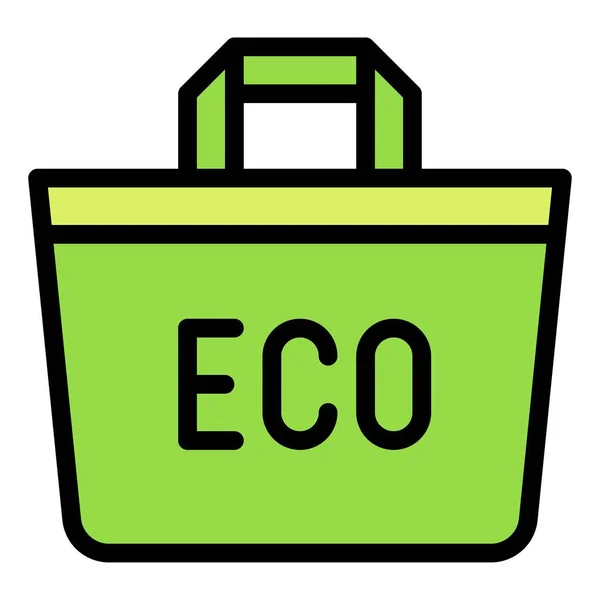 Icono Bolsa Compras Reutilizable Ilustración Vectorial Relacionada Con Supermercados Centros — Vector de stock