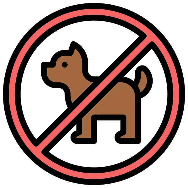 Pet Allowed Sign Icon Supermarket 그리고 Shopping 일러스트 — 스톡 벡터