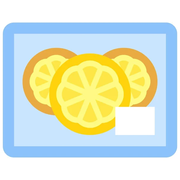 Slice Orange Icon Supermarkt Und Einkaufszentrum Verwandte Vektorillustration — Stockvektor