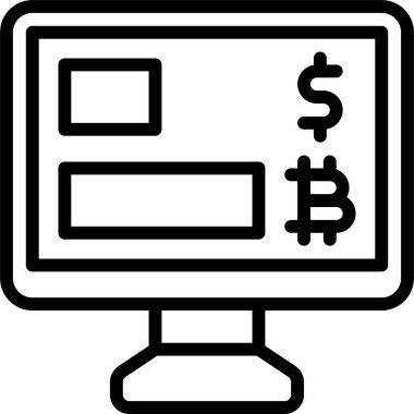 Grafik simgesi, Kripto para birimi bağlantılı vektör çizimi