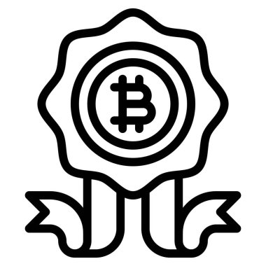 Rosette simgesi, Kripto para birimi bağlantılı vektör çizimi