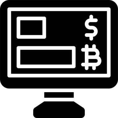 Grafik simgesi, Kripto para birimi bağlantılı vektör çizimi