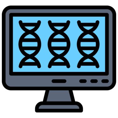 DNA İzleme simgesi, Aşı Geliştirme İlgili vektör çizimi