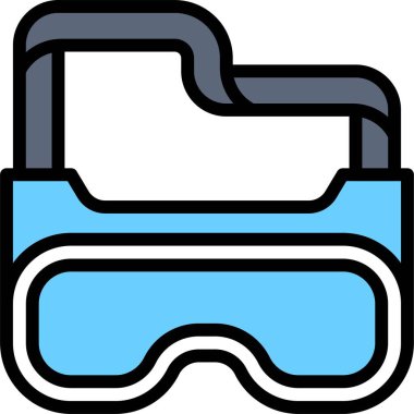 Göz koruma simgesi, aşı geliştirme ilgili vektör çizimi