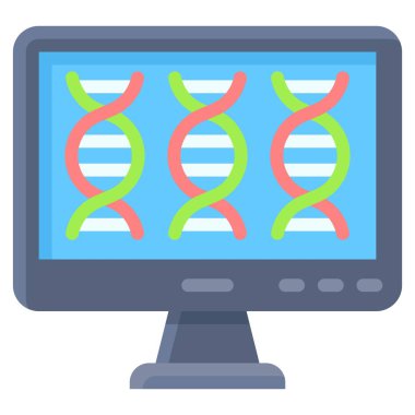DNA İzleme simgesi, Aşı Geliştirme İlgili vektör çizimi