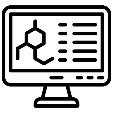 Bilgisayar İzleme simgesi, Aşı Geliştirme İlgili vektör çizimi
