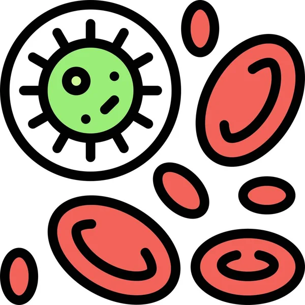 Blood Cell Disease Icon Vaccine Development Related Vector Illustration — Stock Vector