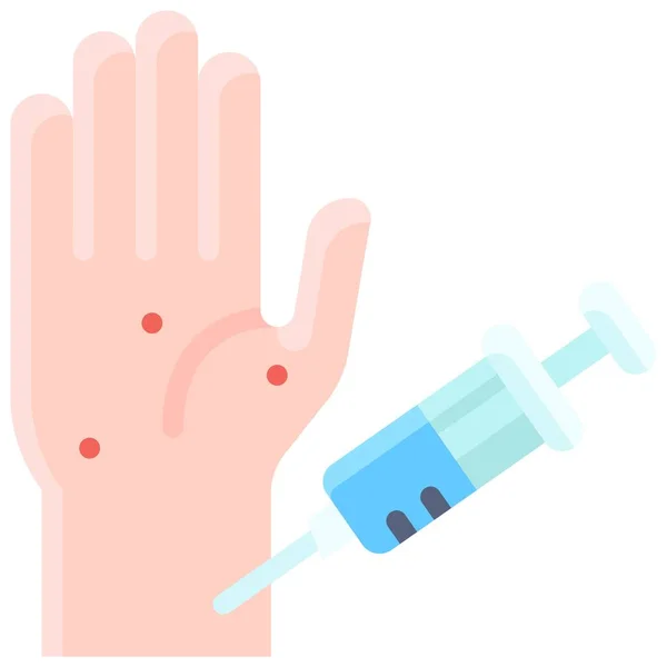 Symbol Für Impfnebenwirkungen Vakzine Development Related Veector Illustration — Stockvektor