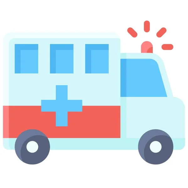 Ambulance Icon Vaccine Development Related Vector Illustration — Stock Vector