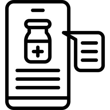 Taşınabilir ikon, aşı geliştirme ilgili vektör illüstrasyonu hakkında aşı bilgileri