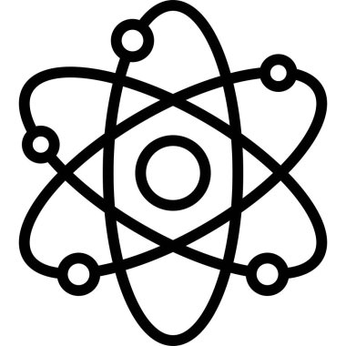 Atomik kütle ikonu, Aşı Geliştirme İlgili vektör çizimi