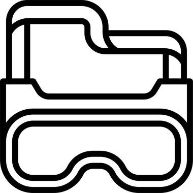 Göz koruma simgesi, aşı geliştirme ilgili vektör çizimi