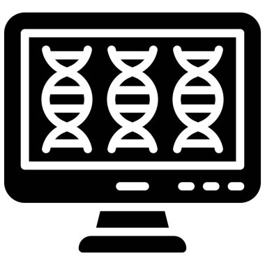 DNA İzleme simgesi, Aşı Geliştirme İlgili vektör çizimi