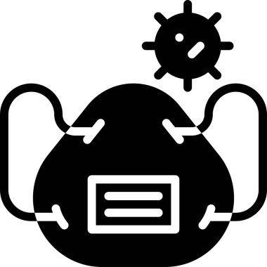 Cerrahi maske simgesi, Aşı Geliştirme İlgili vektör çizimi