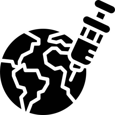 Dünya Aşı Simgesi, Aşı Geliştirme İlgili Vektör Çizimi