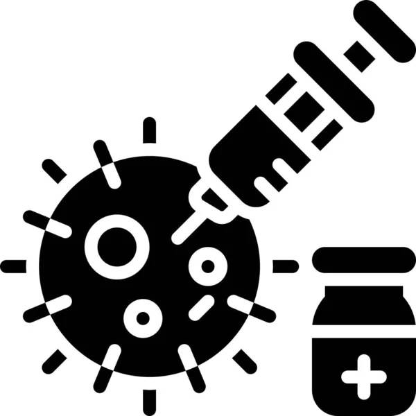 Vaccine Injection Icon Vaccine Development Related Vector Example — 스톡 벡터