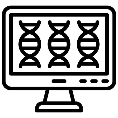 DNA İzleme simgesi, Aşı Geliştirme İlgili vektör çizimi
