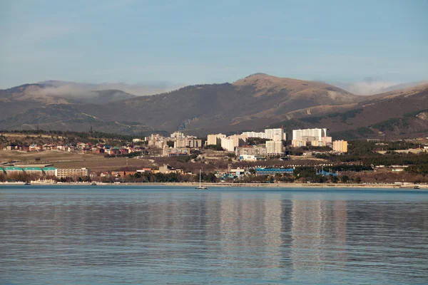 Utsikt från havet till stranden — Stockfoto