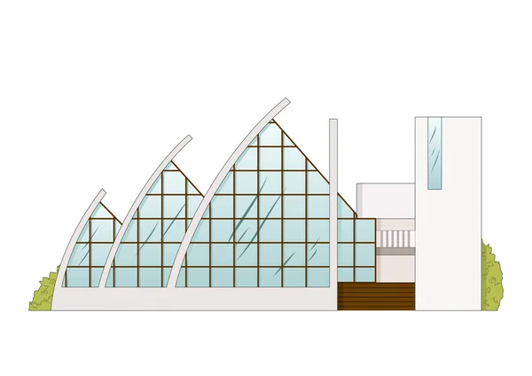 Vector Architecture Building Project — Stock Vector